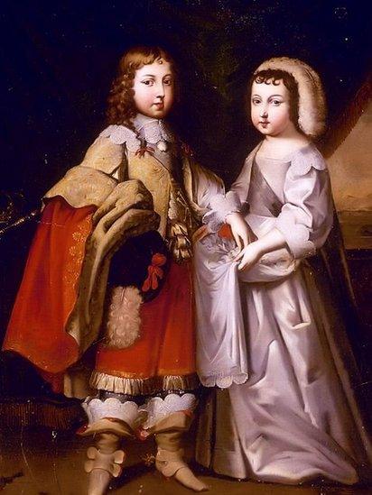 Будущий Король-солнце Луи XIV с братом Филиппом