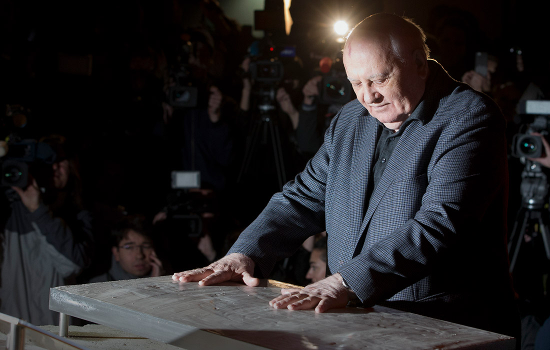 Михаил Горбачев принимает участие в мероприятиях по случаю годовщины падения Берлинской стены, ноябрь 2014 года