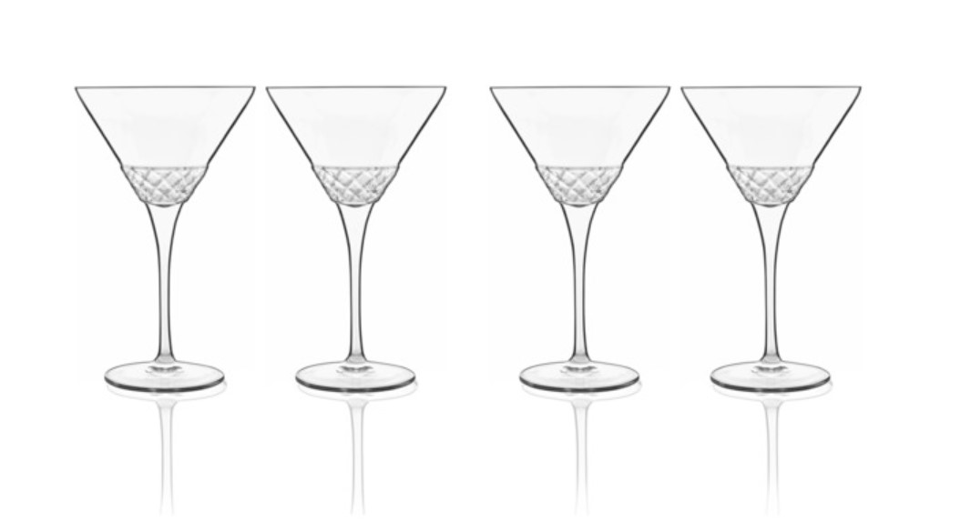 Набор бокалов для мартини Luigi Bormioli Рим 1960 220 мл, 4 шт - 5 940 ₽