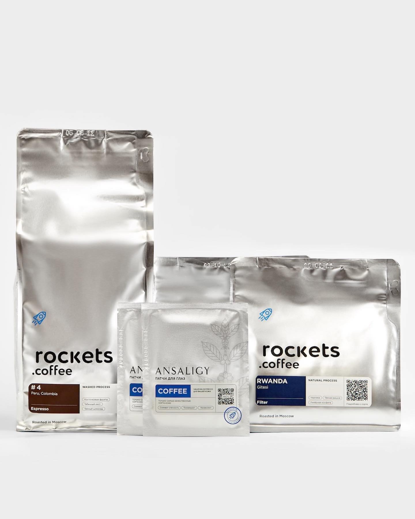 Кофейные гидрогелевые патчи от Rockets Coffee и ANSALIGY