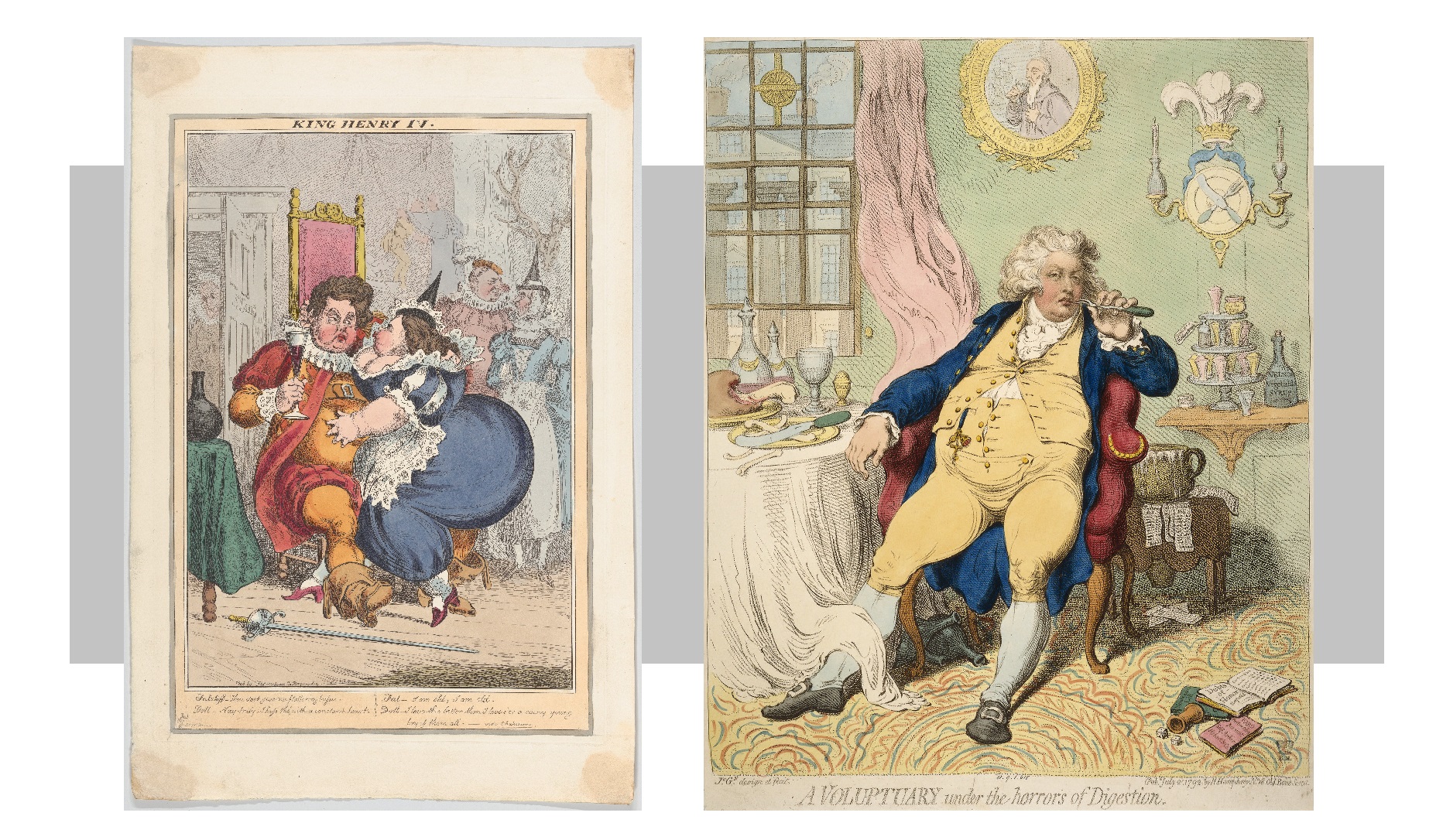 Карикатуры на Георга IV