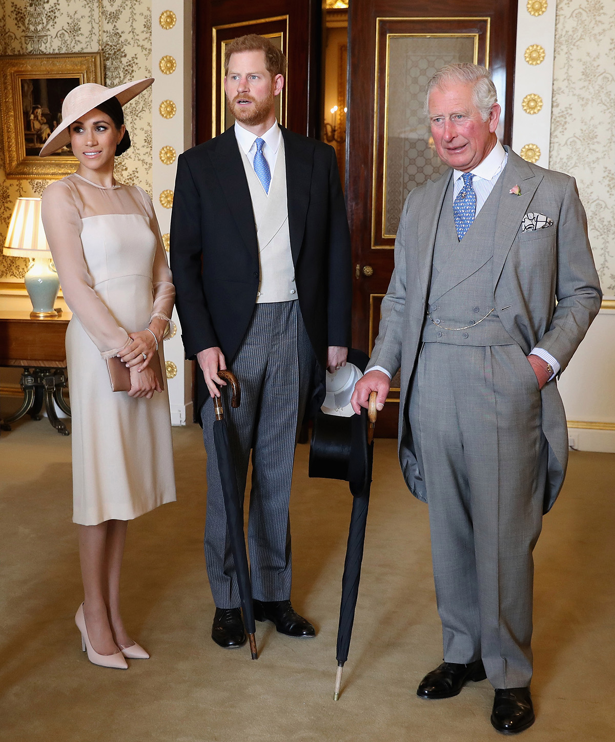 Меган Маркл, принц Гарри и Карл III, 2019 год
