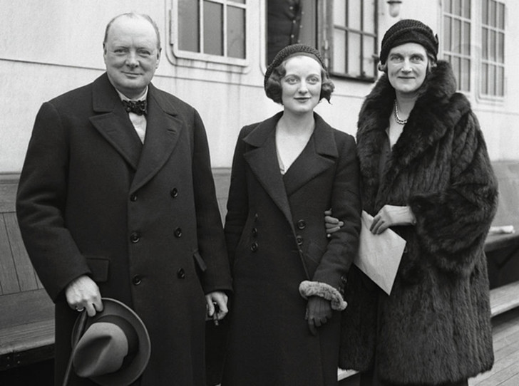Уинстон, Диана и Клементина Черчилль, 1931 год