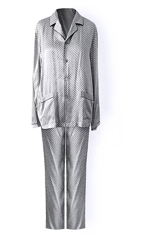 Мужская шелковая пижама с брюками Oryades 