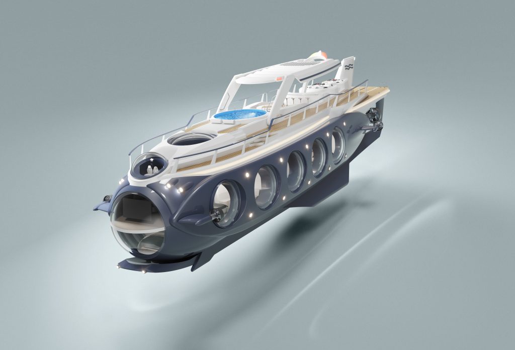 Десять четырехметровых окон на яхте предлагают гостям «исключительный вид» на подводный мир