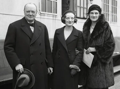 Уинстон, Диана и Клементина Черчилль, 1931 год, супруги и дети Уинстона Черчилля, наследие детей Уинстона Черчилля, фотографии детей Уинстона Черчилля