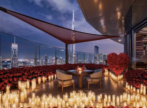 Ресторан Мишлен в Дубае, день всех влюбленных в Дубае, руфтоп Дубай Ресторан Мишлен в Дубае, день всех влюбленных в Дубае, руфтоп Дубай