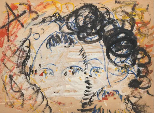 «Двойной портрет», Анатолий Зверев, 1978 г, картон, масло, пастель 59 x 79 см «Двойной портрет», Анатолий Зверев, 1978 г, картон, масло, пастель 59 x 79 см