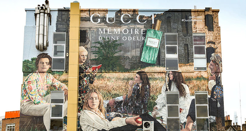 Gucci раскрасили стены по всему миру