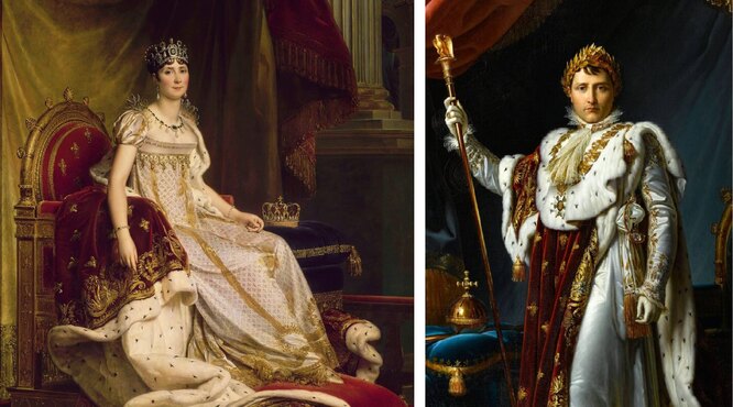 Жозефина Богарне и Наполеон Бонапарт