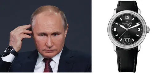 Владимир Путин в часах Blancpain Aqua Lung Leman Grande Date