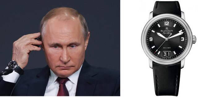 Владимир Путин в часах Blancpain Aqua Lung Leman Grande Date