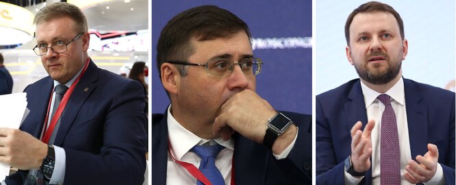 Слева направо: Николай Любимов, Сергей Швецов, Максим Орешкин