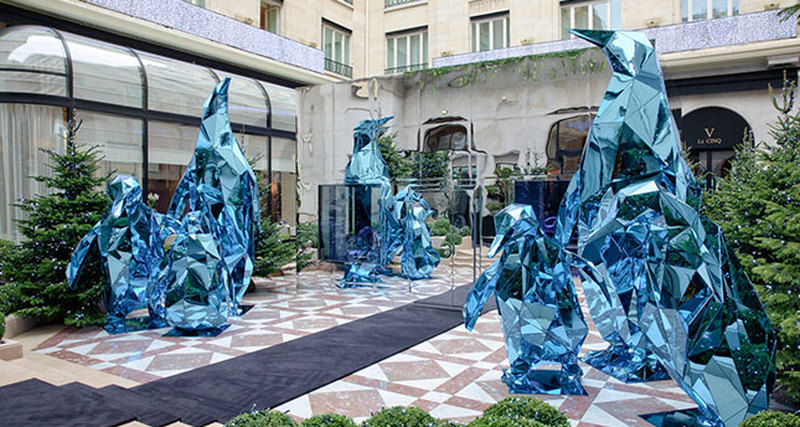 Новогодний Ice Lounge от Джеффа Литэма в отеле Four Seasons Hotel George V