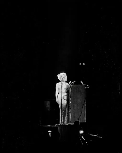 Мэрилин Монро на выступлении 19 мая 1962 года