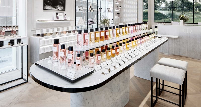 Новое парфюмерное пространство Maison Christian Dior