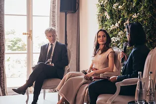 Анджелина Джоли на презентации Mon Guerlain Eau de Parfum Intense