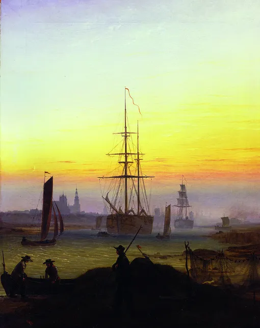 Caspar David Friedrich — Der Greifswalder Hafen
