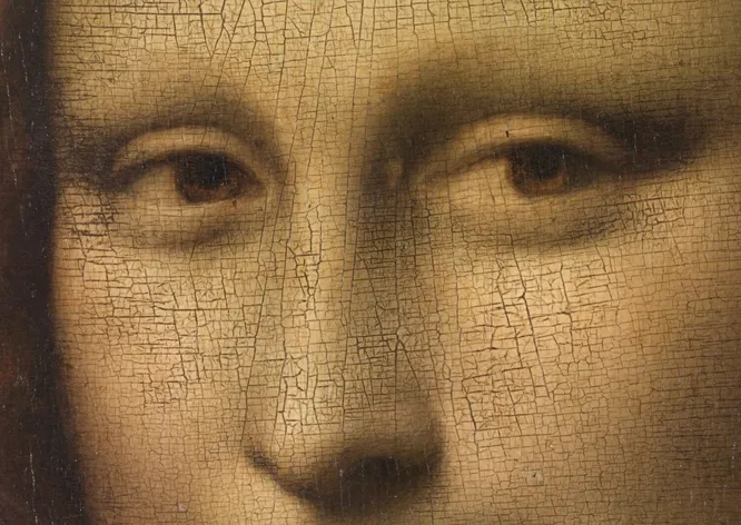 Самое известное произведение коллекции — "Мона Лиза" или "Джоконда" кисти Леонардо да Винчи (1503-1518)