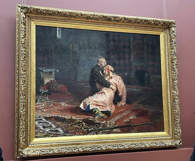 Картина Репина в Третьяковской галерее теперь будет выставляться в  пуленепробиваемой капсуле