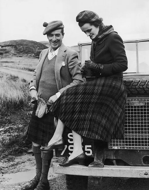 Дуглас Кэмпбелл, 11-й герцог Аргайл, и Маргарет Кэмпбелл во время путешествия по Шотландии