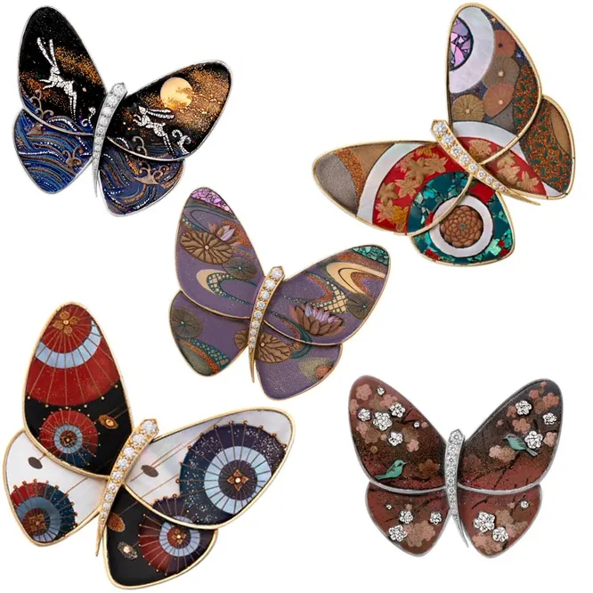 Драгоценные броши-бабочки Van Cleef & Arpels