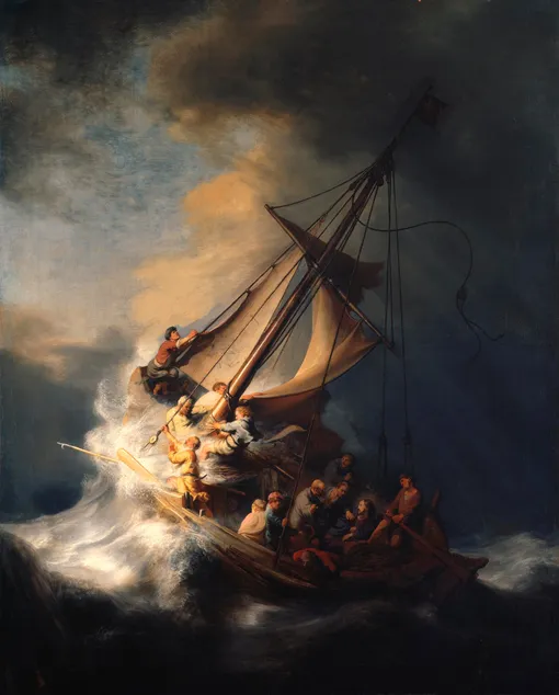 «Христос во время шторма на море Галилейском» Рембрандта