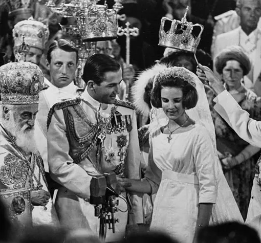 Свадьба короля Греции Константина II и датской принцессы Анна-Марии, архивное фото