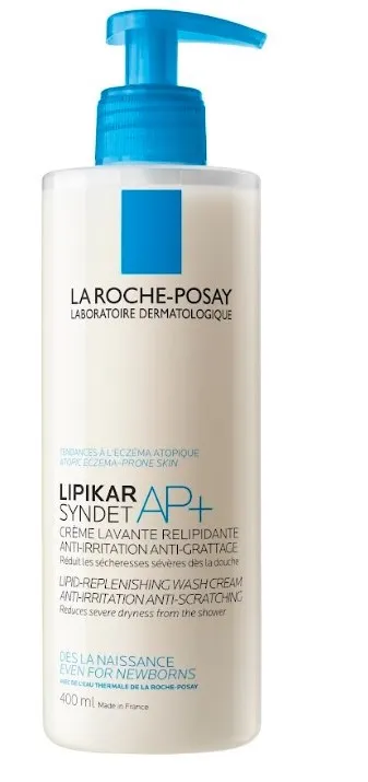 Липидовосстанавливающий очищающий крем-гель для лица и тела Lipikar Syndet AP+, La Roche-Posay