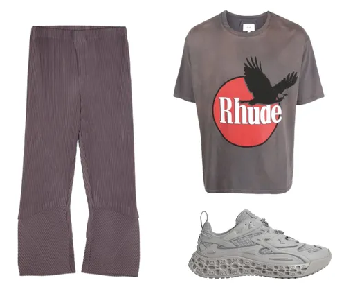 Homme Plissé Issey Miyake, Rhude, Gucci
