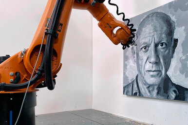В галерее Ben Brown Fine Arts можно заказать портрет, написанный роботом