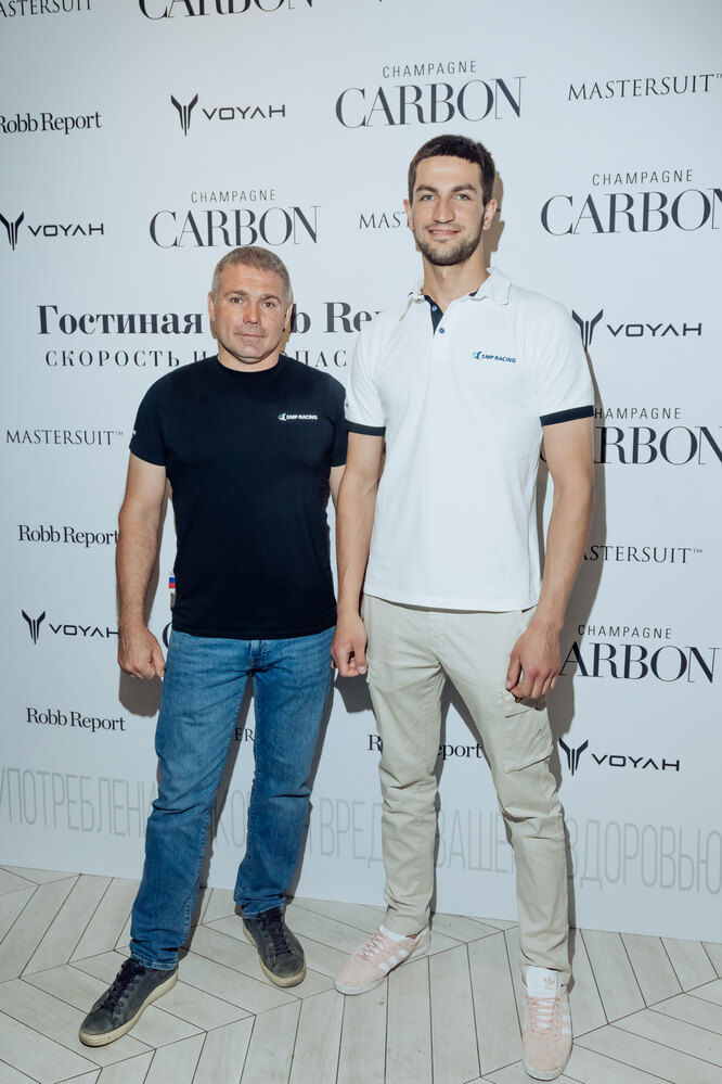Алексей Басов (пилот SMP Racing) и Владимир Атоев (серебряный призер Blancpain GT Series)