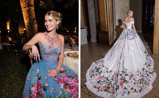 Китти Спенсер в платьях, созданных Dolce & Gabbana к ее свадьбе
