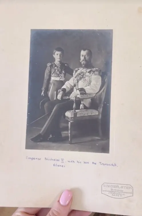 Фотография Николая II с его сыном