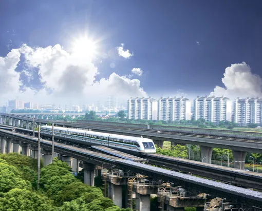 Maglev — аэроэкспресс на магнитной подушке, самый быстрый коммерческий поезд в мире — впервые появился именно в Шанхае Maglev — аэроэкспресс на магнитной подушке, самый быстрый коммерческий поезд в мире — впервые появился именно в Шанхае