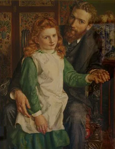 Портрет Гертруды Белл с отцом кисти Эдварда Пойнтера, 1876 год