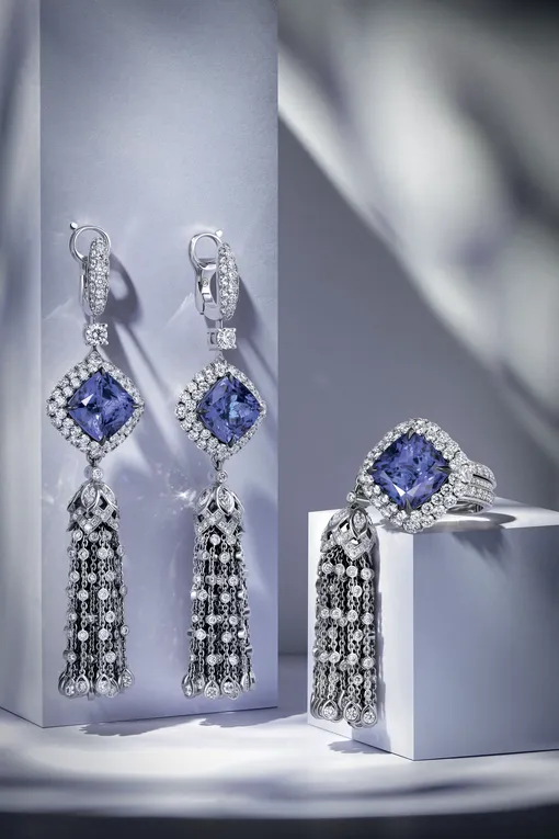 Сет с танзанитами и бриллиантами из коллекции Discovery