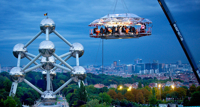 'Dinner in the sky' в Монте-Карло