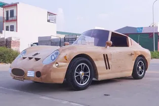 Как выглядит деревянная реплика «самой дорогой» машины мира — Ferrari 1963 года