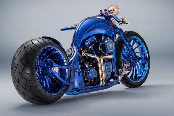 Harley-Davidson Blue Edition: ультрамарин, золото, бриллианты